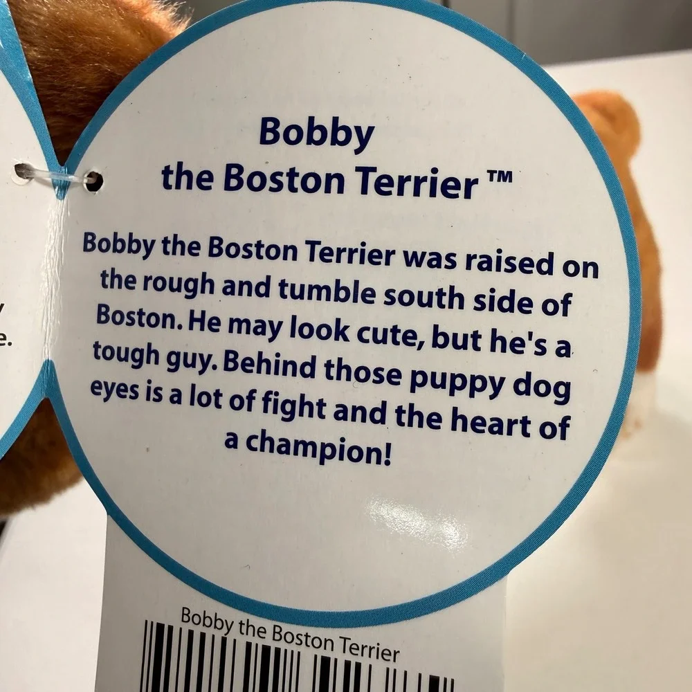 TigerHart Toys Bobby the Boston Terrier Plush Stuffed Animal Dog Brown White 13